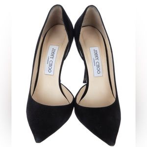 Jimmy Choo Black Suede D'Orsay